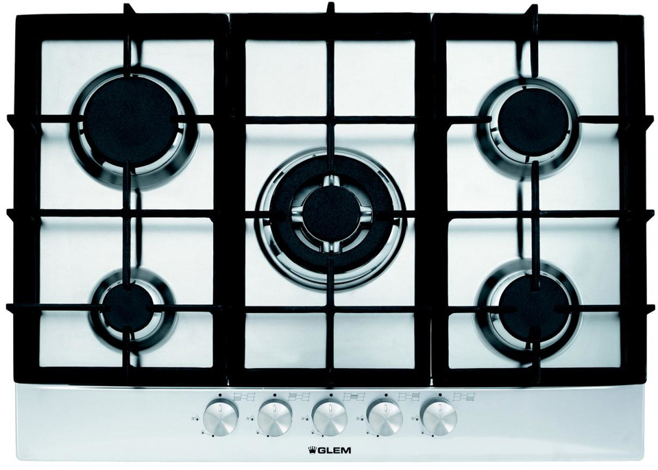 Glem Gas GT755HIX piano cottura Acciaio inossidabile Da incasso 5 Fornello(i)