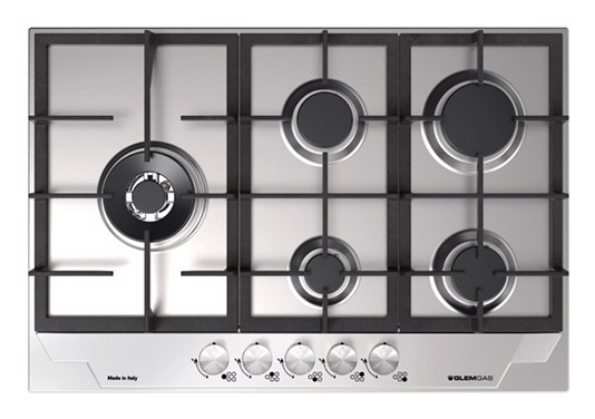 Glem Gas GTD85THIXN piano cottura Acciaio inossidabile Da incasso 75 cm 5 Fornello(i)