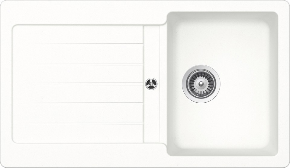 Glem Gas LS1G86WH lavello Lavello ad incasso Rettangolare Unigranit Plus