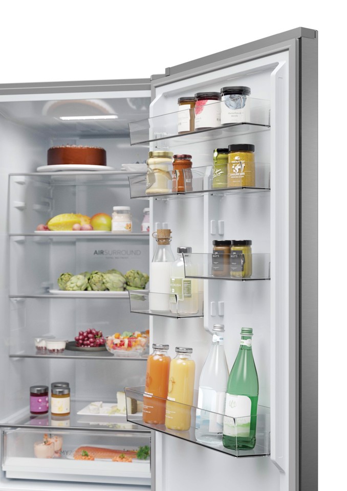 Haier 2D 60 Series 3 Pro HDPW3620CNPK Libera installazione 406 L Acciaio inox