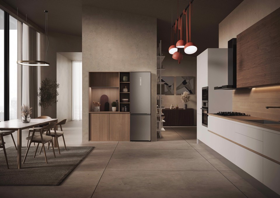 Haier 2D 60 Series 3 Pro HDPW3620CNPK Libera installazione 406 L Acciaio inox