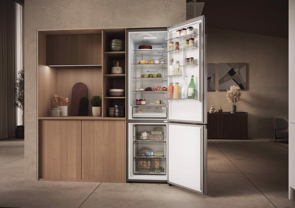 Haier 2D 60 Series 3 Pro HDPW3620CNPK Libera installazione 406 L Acciaio inox