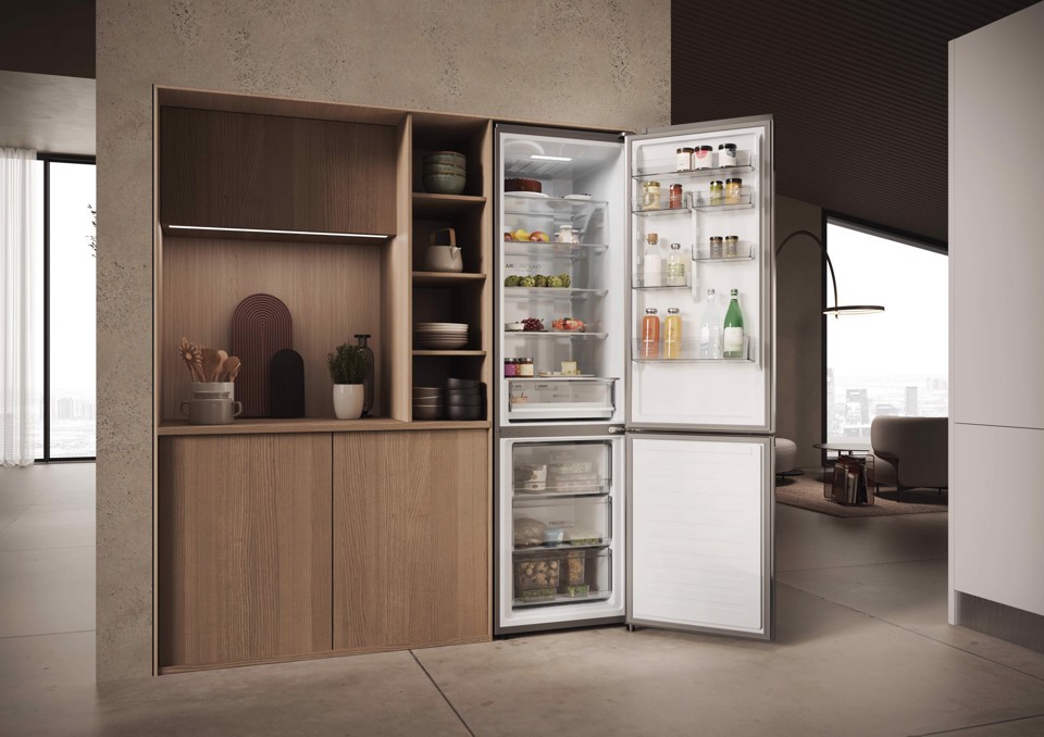 Haier 2D 60 Series 3 Pro HDPW3620CNPK Libera installazione 406 L Acciaio inox