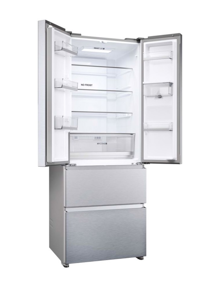 Haier FD 70 Serie 5 HFR5719EWMG frigorifero side-by-side Libera installazione 444 L E Argento