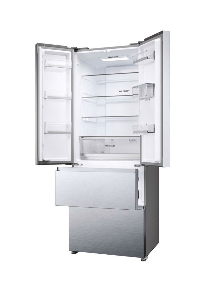 Haier FD 70 Serie 5 HFR5719EWMG frigorifero side-by-side Libera installazione 444 L E Argento