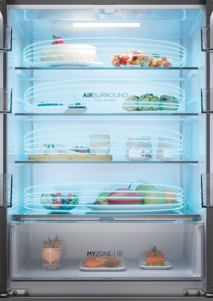 Haier FD 70 Series 3 HFR3718ENGB frigorifero side-by-side Libera installazione 402 L Nero