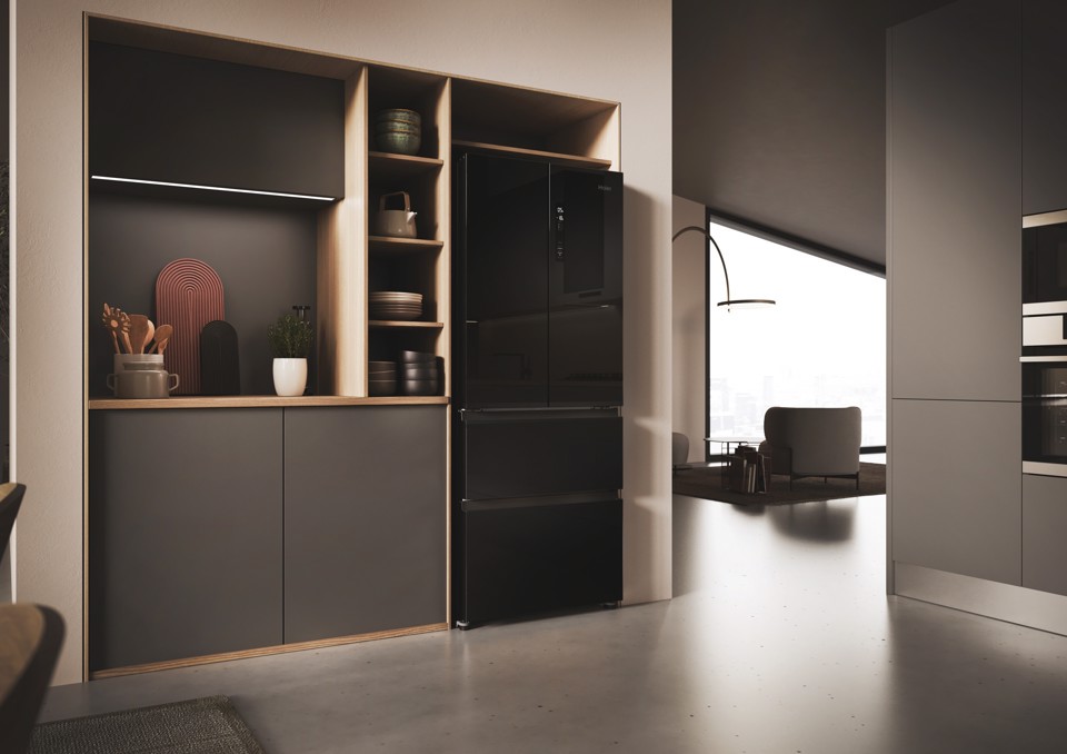 Haier FD 70 Series 3 HFR3718ENGB frigorifero side-by-side Libera installazione 402 L Nero