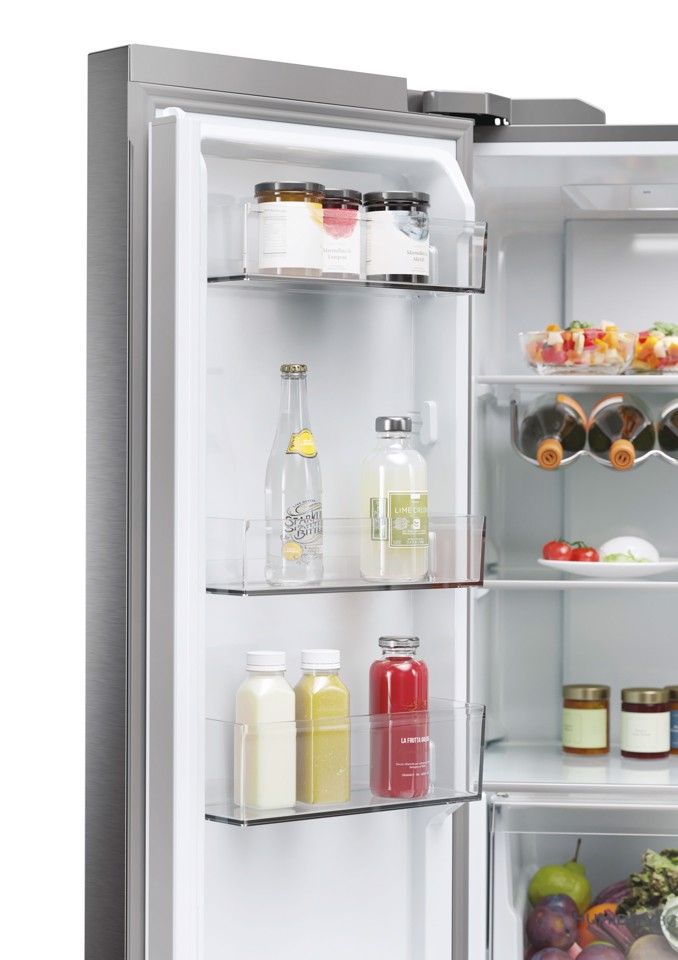 Haier HCR5919ENMP Libera installazione 528 L Platino, Acciaio inox