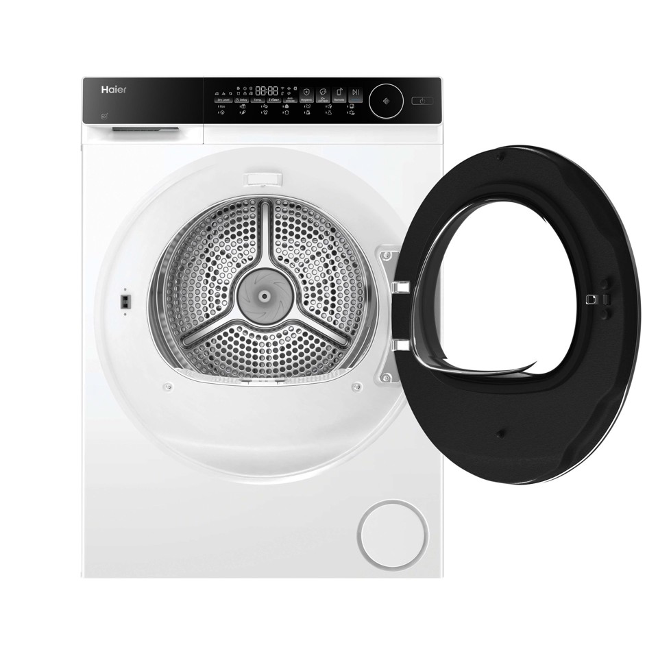 Haier HD100-C367LU1-S asciugatrice Libera installazione Caricamento frontale 10 kg Nero, Bianco