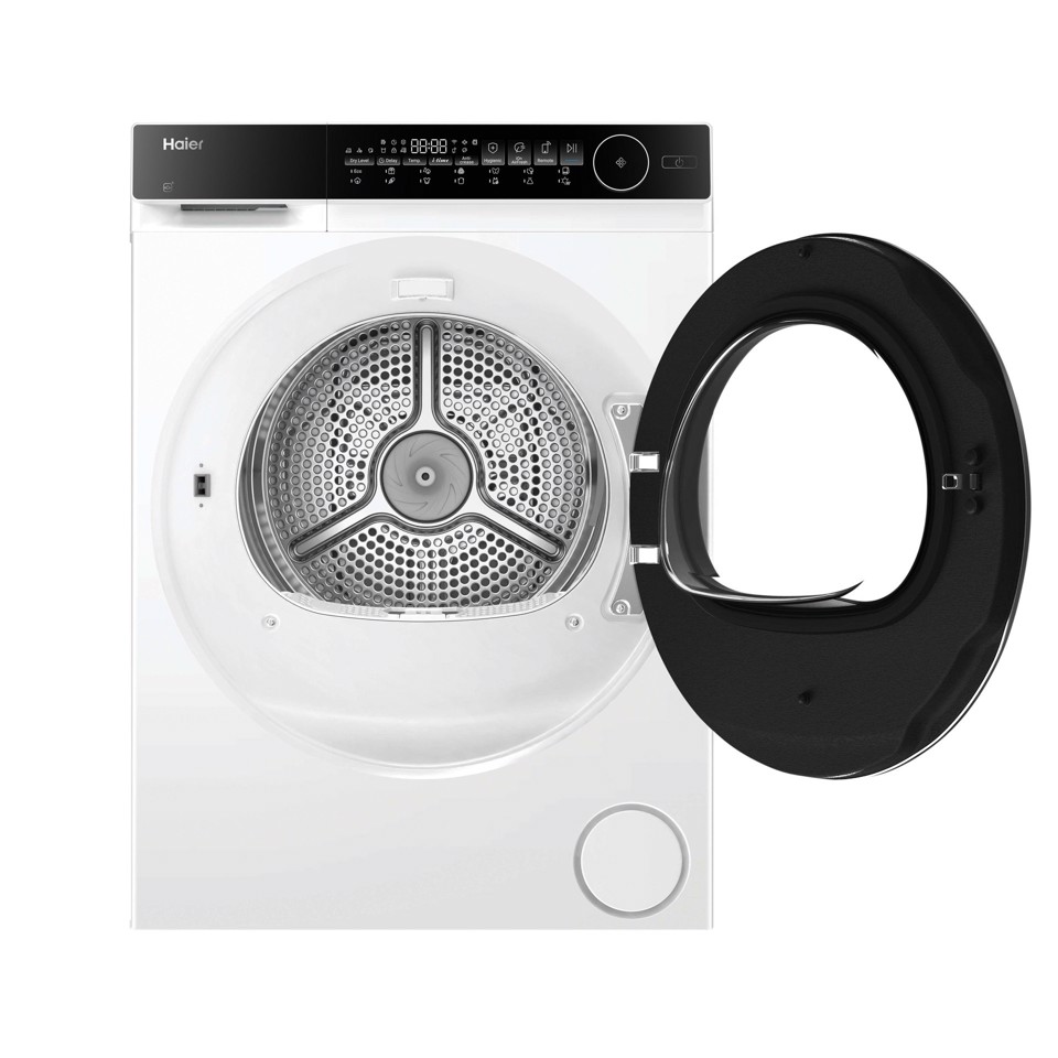Haier HD100-C367LU1-S asciugatrice Libera installazione Caricamento frontale 10 kg Nero, Bianco