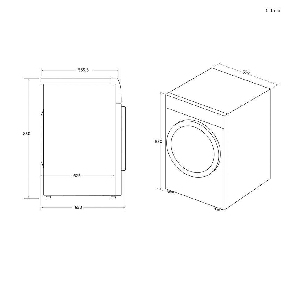 Haier HD110-A2959E asciugatrice Libera installazione Caricamento frontale 11 kg Bianco