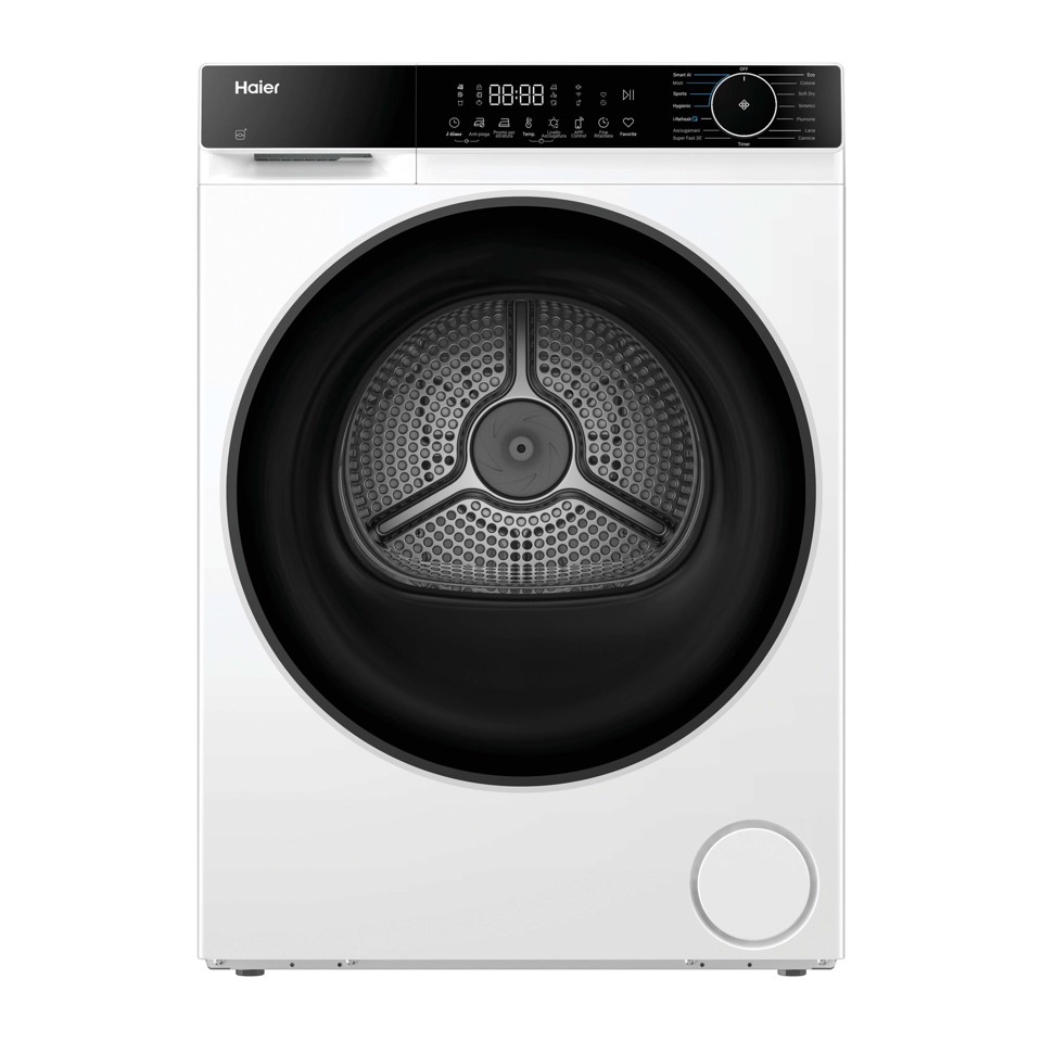 Haier HD120-E357U1-IT asciugatrice Libera installazione Caricamento frontale 12 kg Bianco