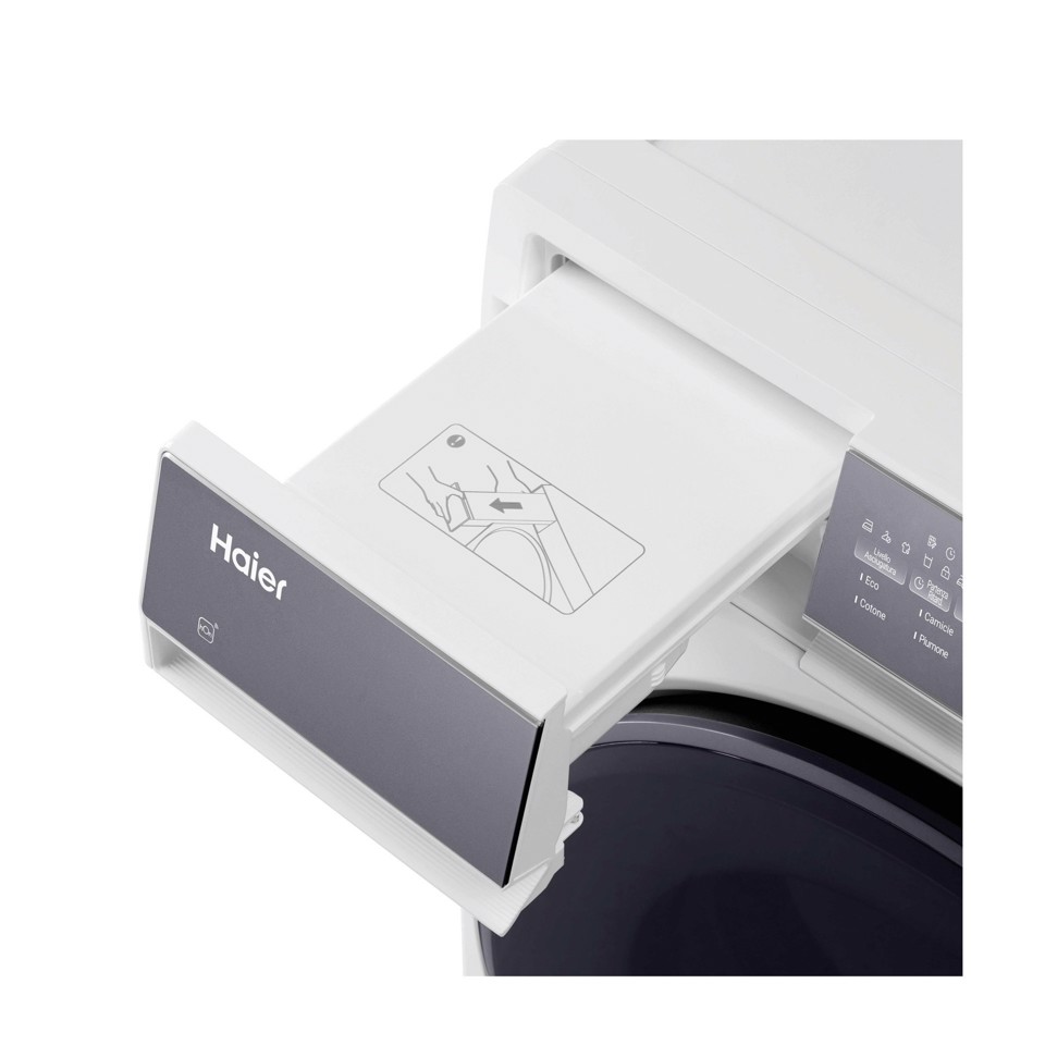 Haier HD80-C367TU1-IT asciugatrice Libera installazione Caricamento frontale 8 kg Bianco