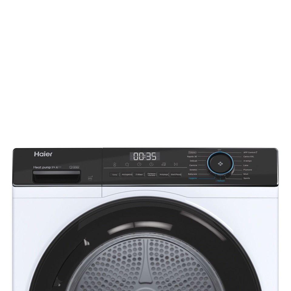 Haier HD90-A3939E asciugatrice Libera installazione Caricamento frontale 9 kg Bianco