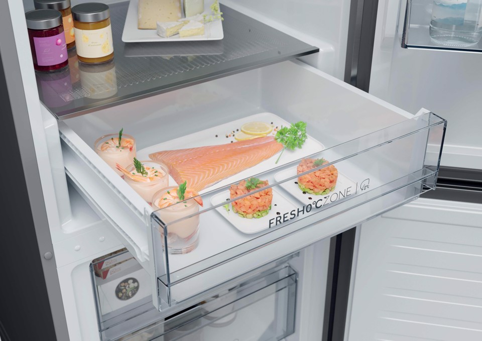 Haier 2D 60 Series 1 PRO HDPR1618ANPD Libera installazione 355 L Acciaio inox