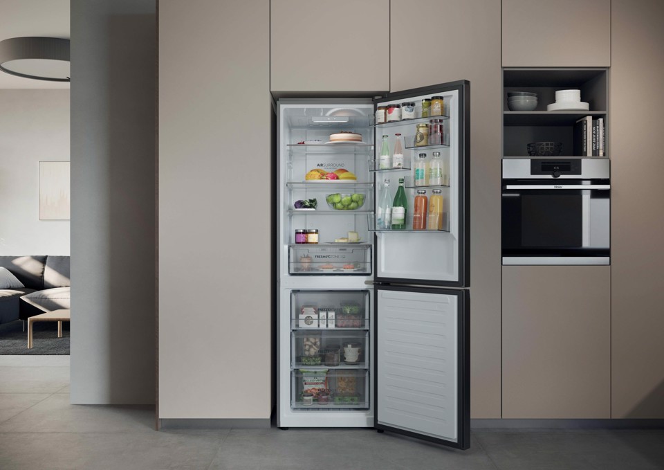 Haier 2D 60 Series 1 PRO HDPR1618ANPD Libera installazione 355 L Acciaio inox