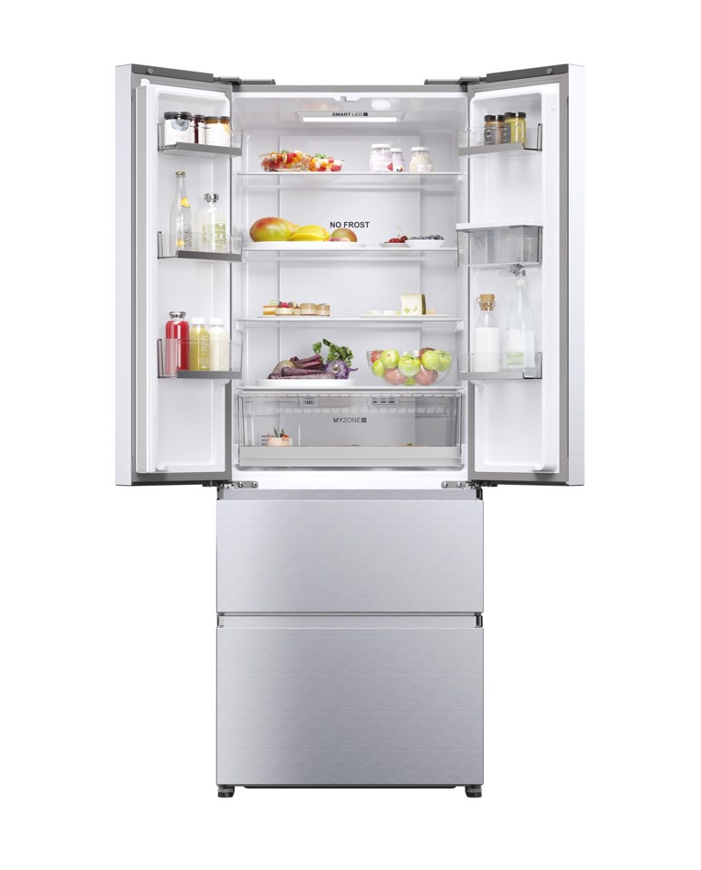 Haier HFR5719EWMG Libera installazione 444 L Argento