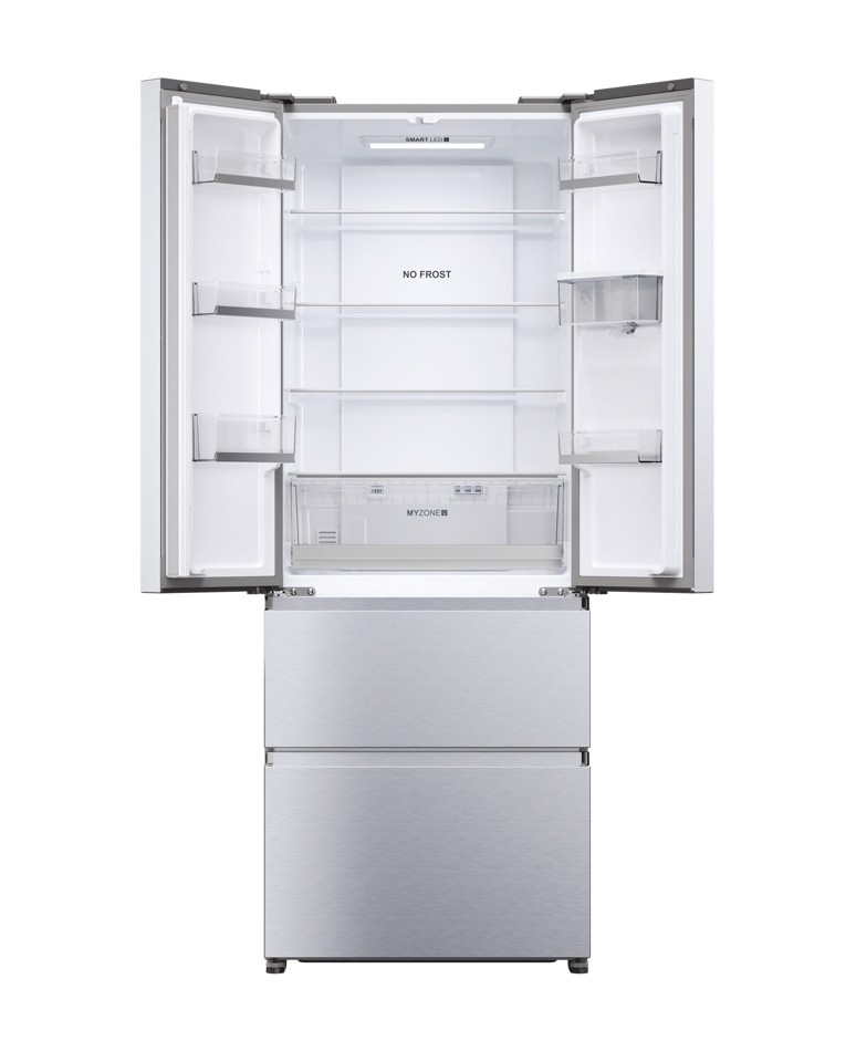 Haier HFR5719EWMG Libera installazione 444 L Argento