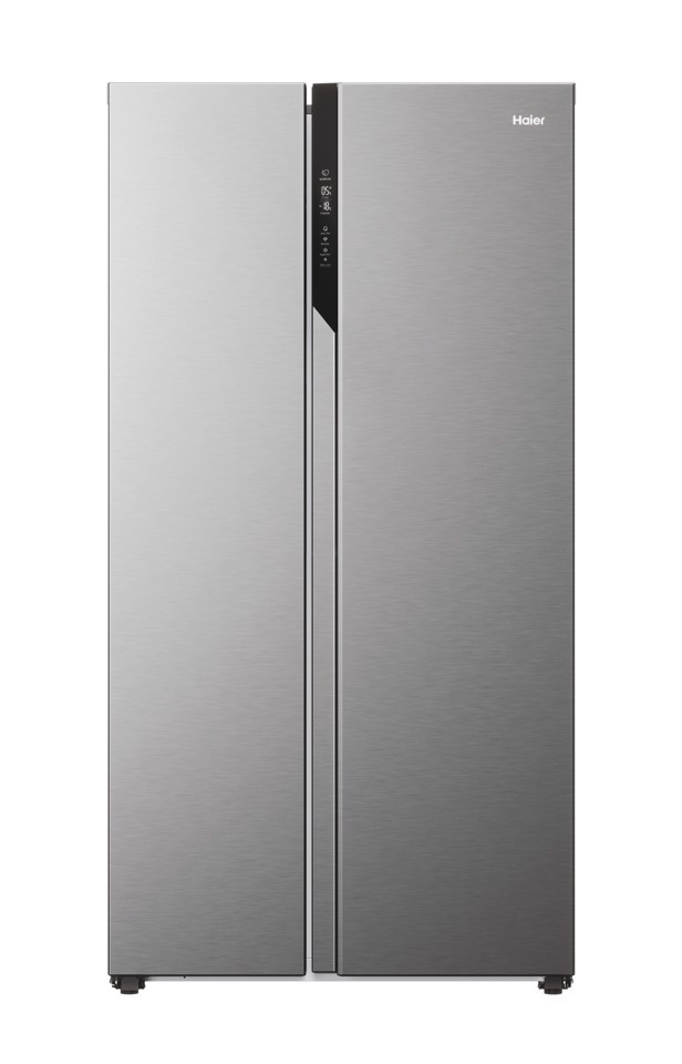 Haier SBS 90 Series 5 HSR5918DNMP Libera installazione 528 L Platino, Acciaio inox