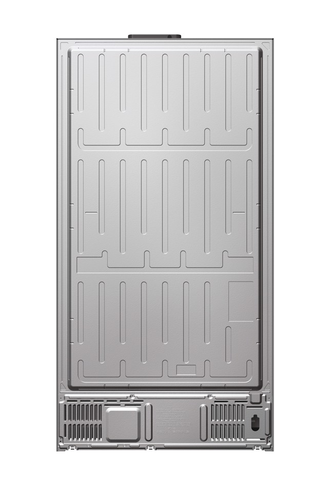 Haier SBS 90 Series 5 HSR5918DNMP Libera installazione 528 L Platino, Acciaio inox
