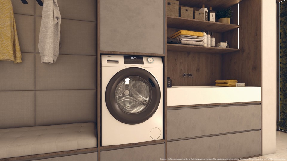 Haier HW110-BP14929A-S lavatrice Caricamento frontale 11 kg 1400 Giri/min Bianco