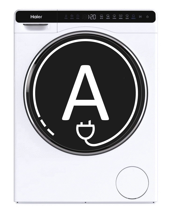 Haier HW50-BP12307-S lavatrice MiniDrum dimensioni ridotte Caricamento frontale 5 kg 1200 Giri/min A Bianco