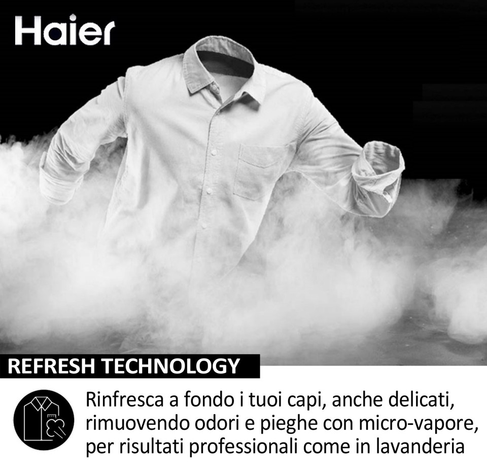 Haier HW80-BP14929A-S lavatrice Caricamento frontale 8 kg 1400 Giri/min Bianco