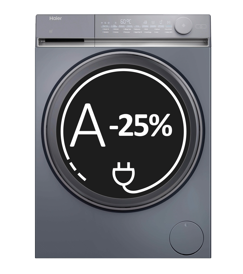 Haier HW90-B14367GTUIT lavatrice Caricamento frontale 9 kg 1400 Giri/min Antracite