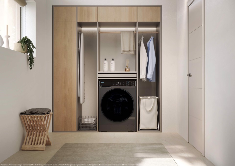 Haier HWD90BP16357GUIT lavasciuga Libera installazione Caricamento frontale Antracite