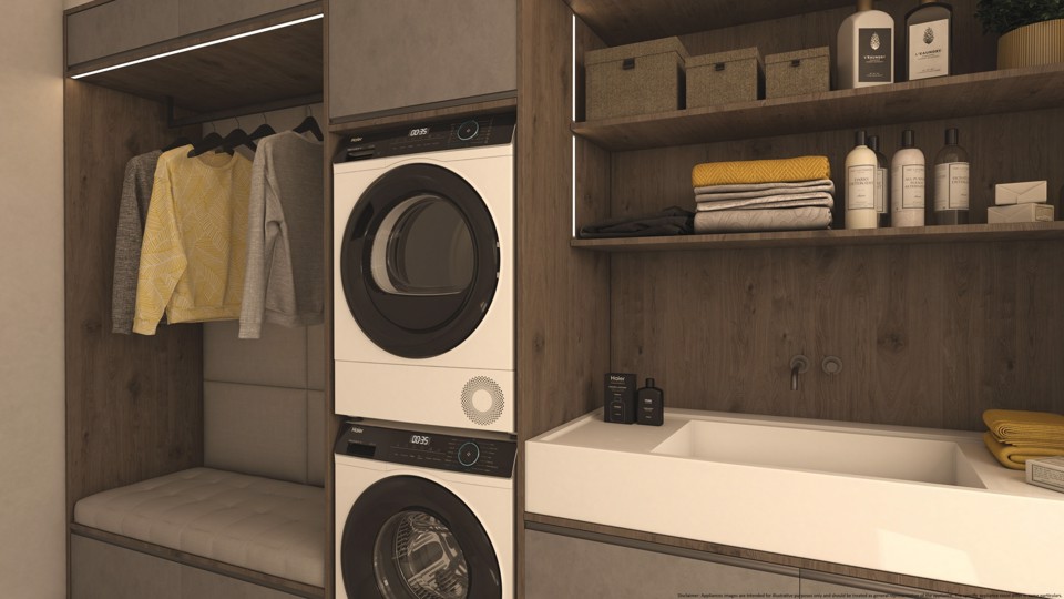 Haier I-Pro Serie 3, Asciugatrice 9 KG, Classe C, Bianco, Inverter, I-Refresh, Wi-Fi, Hygienic, HD90-A3939E-IT