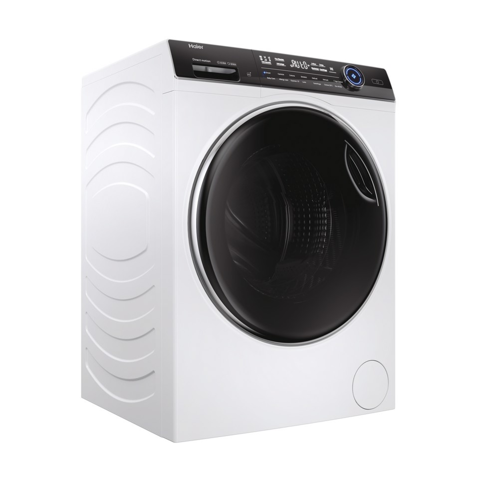 Haier I-Pro Serie 7 Plus, Lavatrice Carica Frontale 12 KG, 30% più efficente della classe A, 1400 giri, Bianco, Direct Motion, Refresh, Wi-Fi, HW120B14979NEUIT