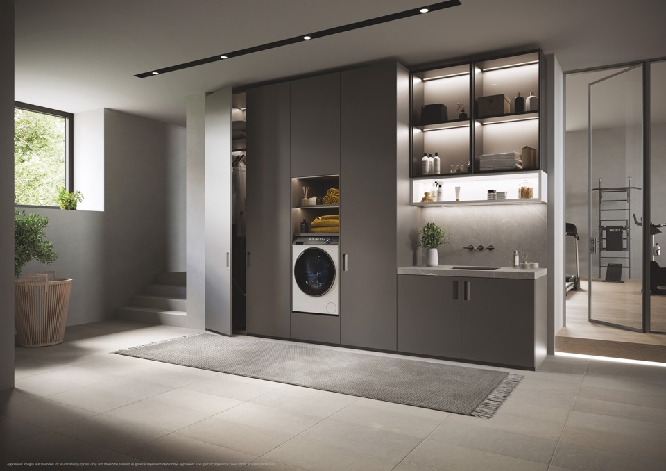 Haier I-Pro Serie 7 Plus, Lavatrice Carica Frontale 12 KG, 30% più efficente della classe A, 1400 giri, Bianco, Direct Motion, Refresh, Wi-Fi, HW120B14979NEUIT
