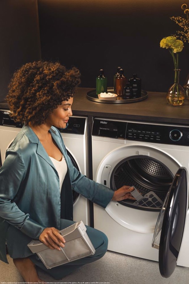 Haier I-Pro Series 5 HD90-A3959 asciugatrice Libera installazione Caricamento frontale 9 kg A+++ Bianco