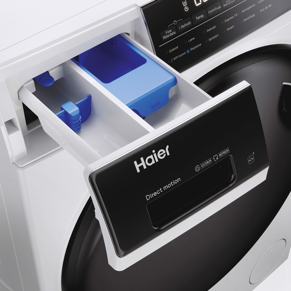 Haier I-Pro Series 5 HWD100-B14959UIT lavasciuga Libera installazione Caricamento frontale Bianco D