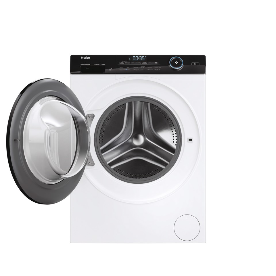Haier I-Pro Series 5 I-Pro Serie 5, Lavatrice Carica Frontale 9 KG, 25% più efficente della classe A, 1400 giri, Bianco, Direct Motion, Refresh, Wi-Fi, HW90-B14959NEUIT