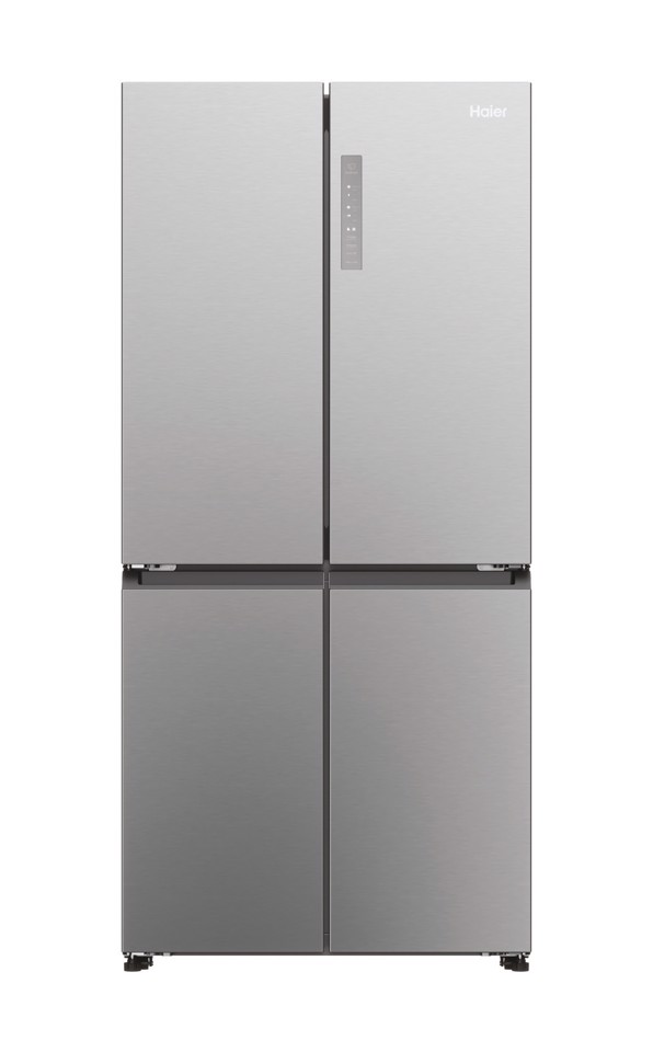 Haier Multidoor HCR3818ENMM ClasseE 467lt-Platino, Stainless steel