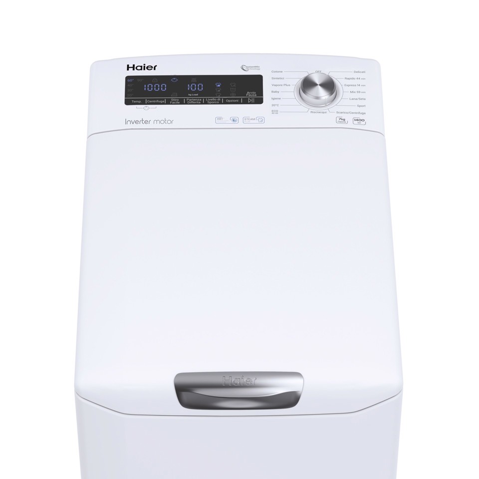 Haier RTXSG47TMC5-11 lavatrice Caricamento dall'alto 7 kg 1400 Giri/min A Bianco