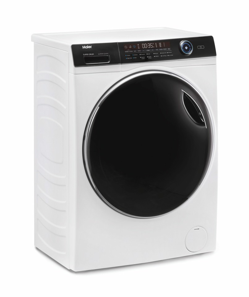 Haier SuperDrum, Lavatrice Carica Frontale 15 KG, Classe A, 1400 giri, Bianco, Inverter, Refresh, HW150-BP14986EIT