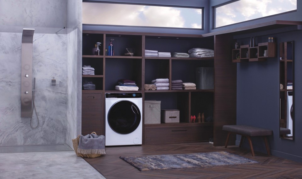 Haier SuperDrum, Lavatrice Carica Frontale 15 KG, Classe A, 1400 giri, Bianco, Inverter, Refresh, HW150-BP14986EIT