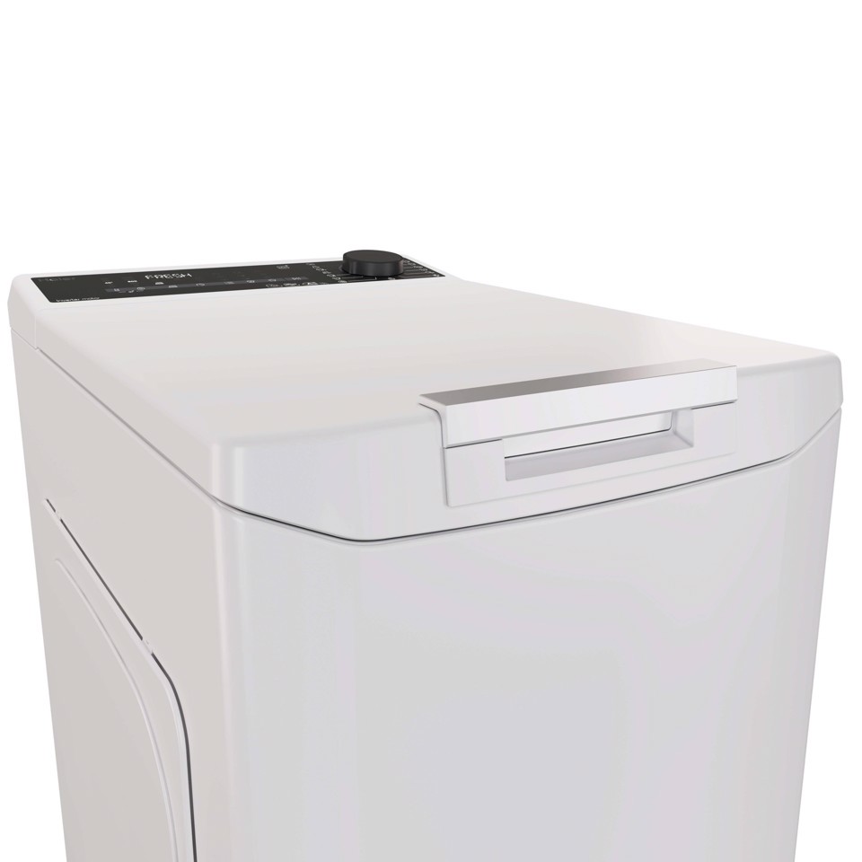 Haier T Series 7, Lavatrice Carica dall'alto 7 KG, 15% più efficente della classe A, 1200 giri, Bianco, Inverter, Vapore, THASN276TM7-S
