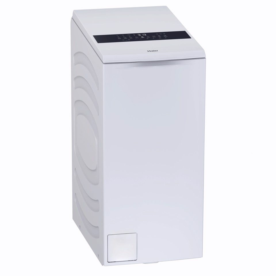 Haier T Series 9, Lavatrice Carica dall'alto 9 KG, Classe A, 1300 giri, Bianco, Inverter, Vapore, Wi-Fi, HW90-BPD13386U-S