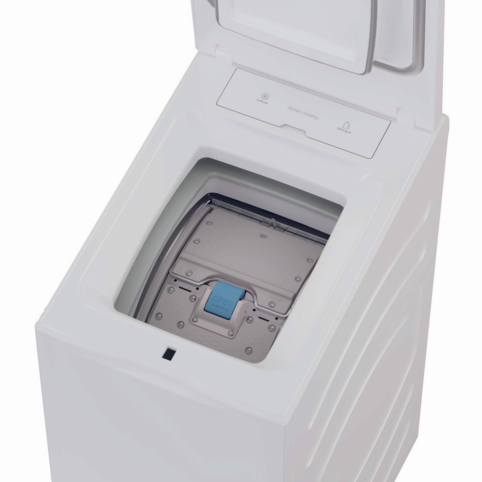 Haier T Series 9, Lavatrice Carica dall'alto 9 KG, Classe A, 1300 giri, Bianco, Inverter, Vapore, Wi-Fi, HW90-BPD13386U-S