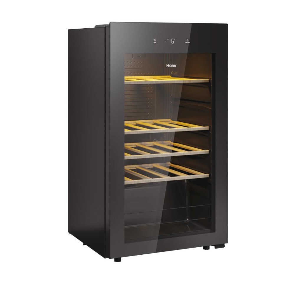 Haier Wine Bank 50 Serie 3 HWS34GGH1 Cantinetta vino con compressore Libera installazione Nero 34 bottiglia/bottiglie