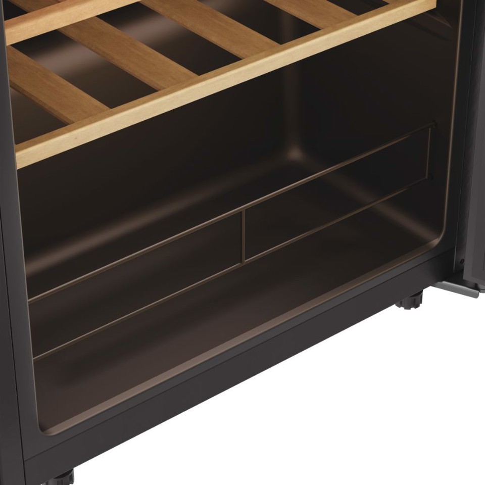 Haier Wine Bank 50 Serie 3 HWS34GGH1 Cantinetta vino con compressore Libera installazione Nero 34 bottiglia/bottiglie