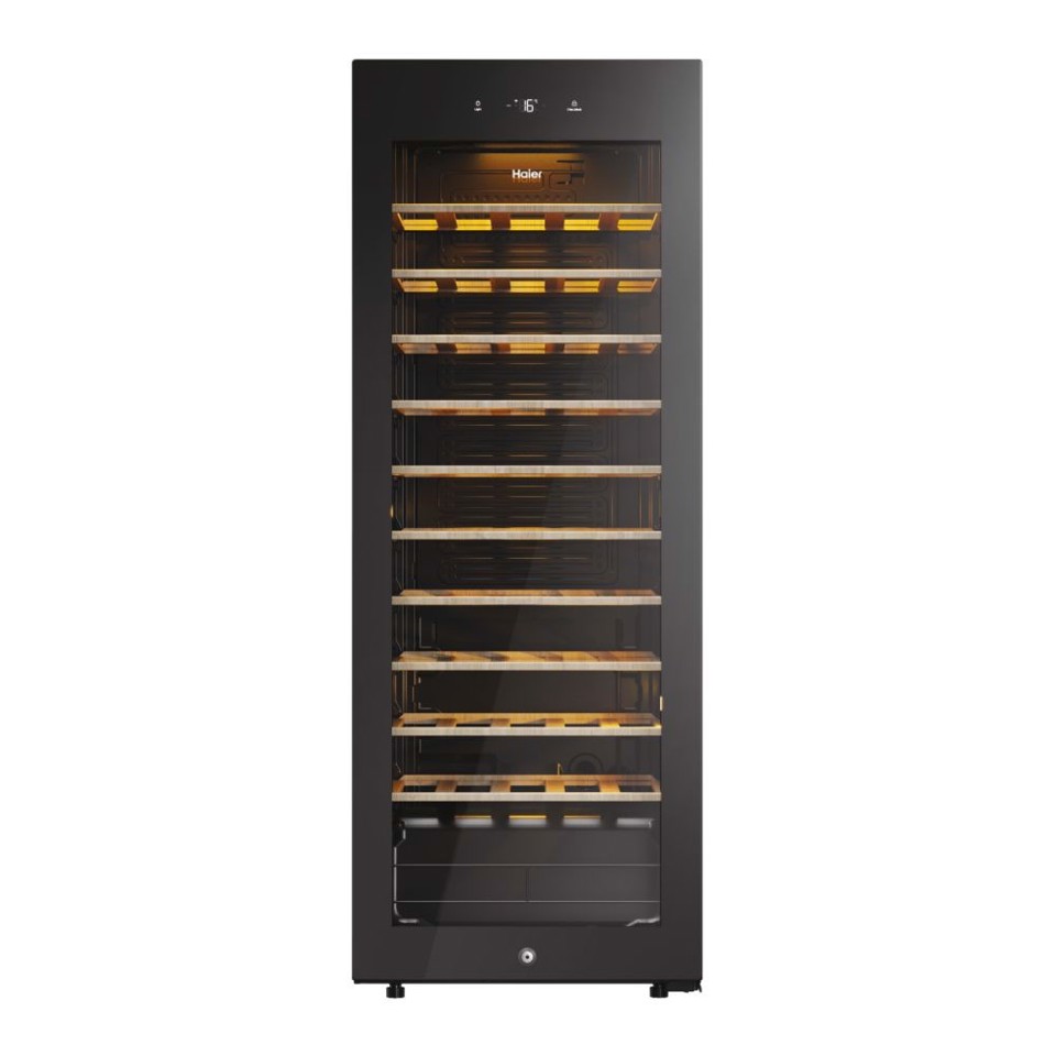 Haier Wine Bank 50 Serie 3 HWS58GGH1 Libera installazione Nero 58 bottiglia/bottiglie
