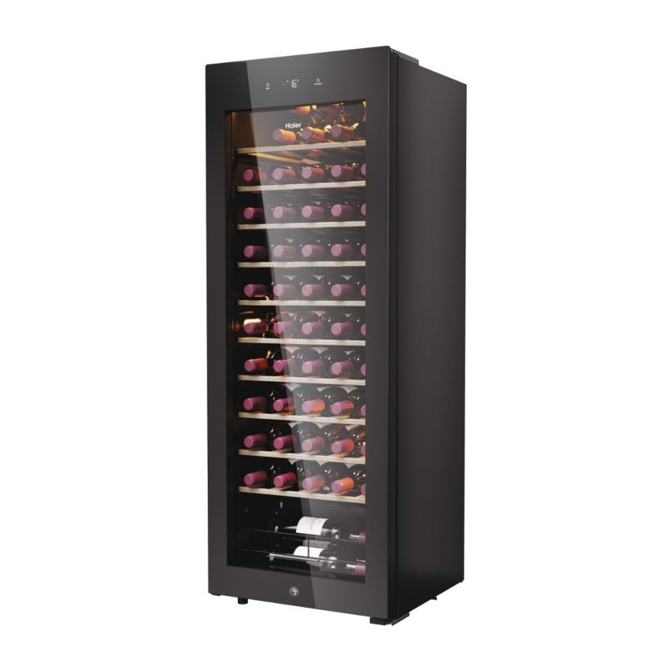 Haier Wine Bank 50 Serie 3 HWS58GGH1 Libera installazione Nero 58 bottiglia/bottiglie