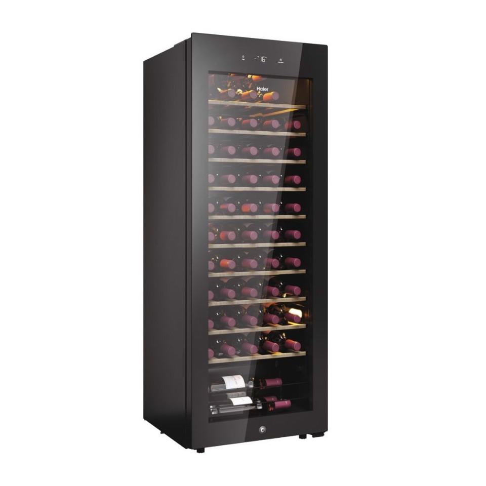 Haier Wine Bank 50 Serie 3 HWS58GGH1 Libera installazione Nero 58 bottiglia/bottiglie