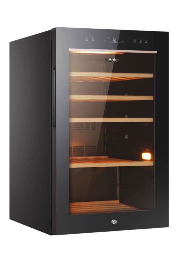 Haier Wine Bank 50 Serie 5 HWS49GA Cantinetta vino con compressore Libera installazione Nero 49 bottiglia/bottiglie