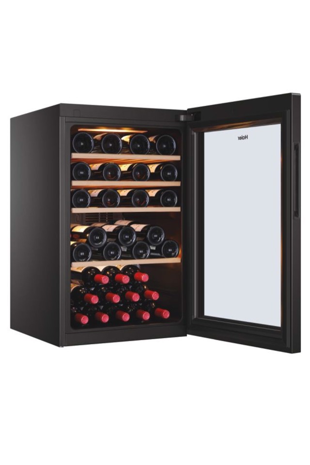 Haier Wine Bank 50 Serie 5 HWS49GA Cantinetta vino con compressore Libera installazione Nero 49 bottiglia/bottiglie
