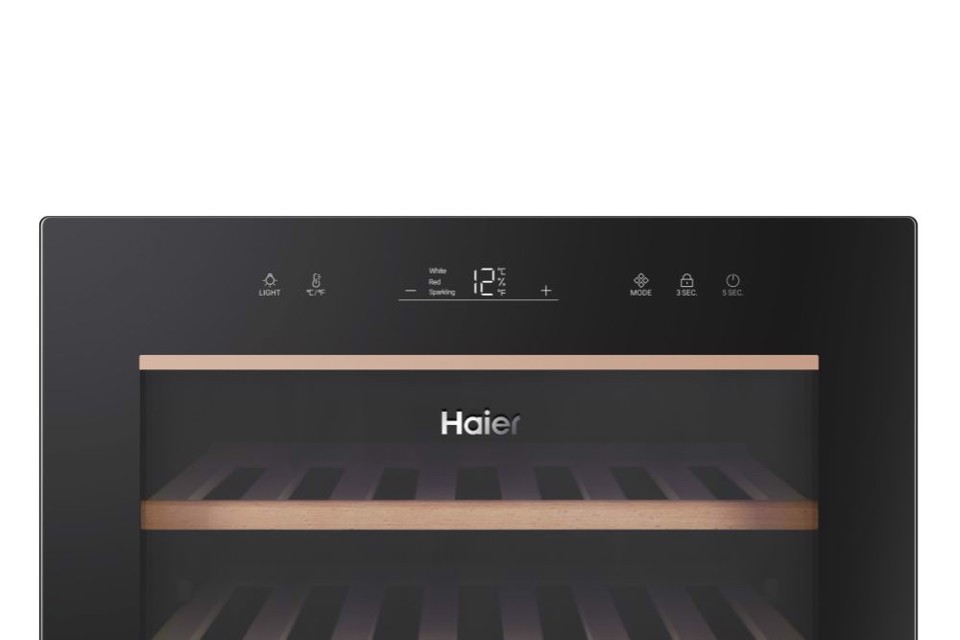 Haier Wine Bank 50 Serie 5 HWS49GA Cantinetta vino con compressore Libera installazione Nero 49 bottiglia/bottiglie